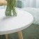 Brown table "Bex 550", 450 × 450 × 550 mm, white color