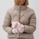 Female gloves on the lawsuit Minaku 22 cm pink