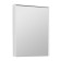 Aquaton Stone Carder Mirror, 60 cm, white color