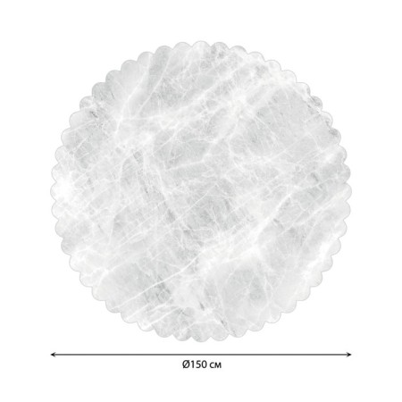 The tablecloth “Gray marble surface”, round, Saten, d = 150 cm-1