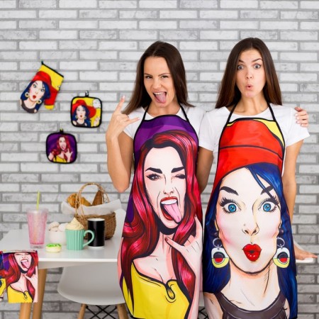 Apron Ethel Love Life "Fashion" 70x80cm, 100%PE-3