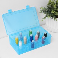 Organizer for storing threads, 42 departments, 23.5 × 13.5 × 6.5 cm, color mix