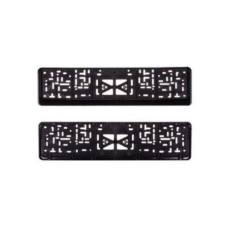 Skyway car number, plastic with a latch, polished black, S04102003