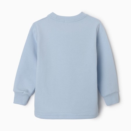 Pajamas for the boy's pile, blue/blue color, height 122-128-5