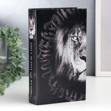 Safe-book wood, leatherette 