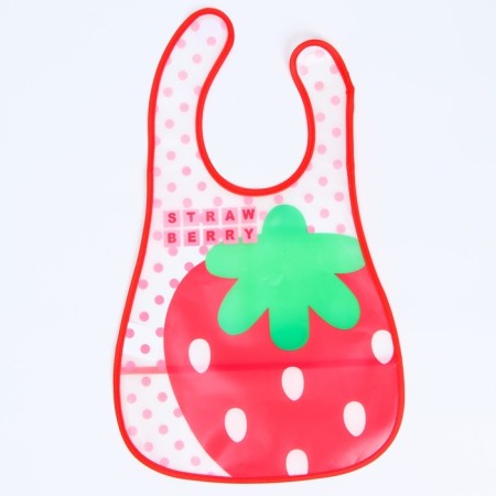 Bibslate with a pocket for a girl, waterproof, on Velcro, Mix color-4