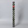 Set of balls plastic D-6 cm, 12 pcs "Deer in lace" Green