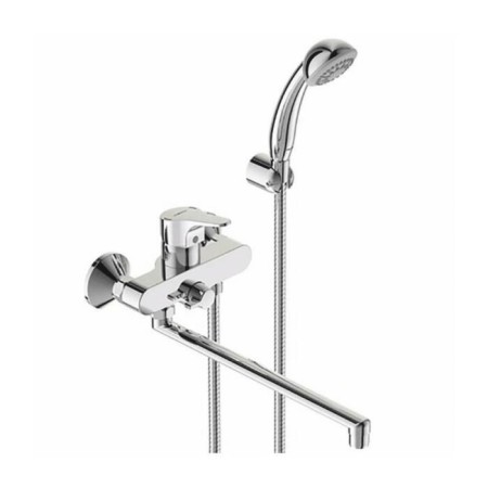 Vidima NEXT BA403AA bath mixer, single -leaf, pour 400 mm, watering can, chrome