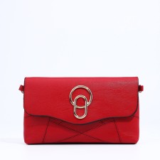 Magneta bag bag, long belt, red color