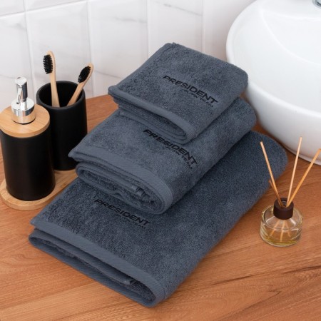 Tainted towel Putin Team 30*60 cm, col. gray, 100% cotton, 420 g/m2