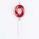 Candle in the cake on the skewer "Fine", the number "0", 5 cm, red