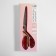 Clothing scissors, mowed blade, 9.5 ", 24 cm, bronze color