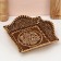 Square Bolshoi Bolshoi "Rybin", 23x23x7 cm, birch bark