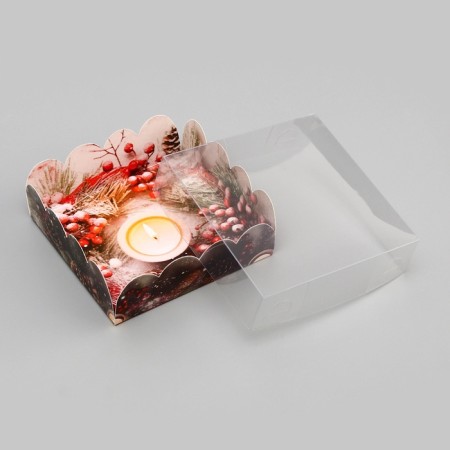 Bearbox, confectionery packaging, "Magic New Year", 9 x 9 x 3 cm, New Year-3