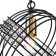 Suspended indigo lamp, 10001/1p Black. 1x60W, E27, 280x280x305/1832 mm