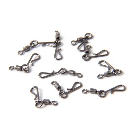 Truit with a trout fastener Namazu Rolling Ribbed Swivel, BN, size 10, Test-5 kg-2