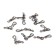 Truit with a trout fastener Namazu Rolling Ribbed Swivel, BN, size 10, Test-5 kg