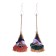 Baba Yaga on the suspension on a broomstick, Mix colors