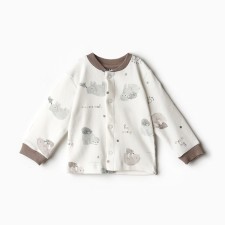 Baby blouse, white/bears, height 86 cm