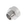 STI adapter, 3/4 "x 1/2", nickelized brass