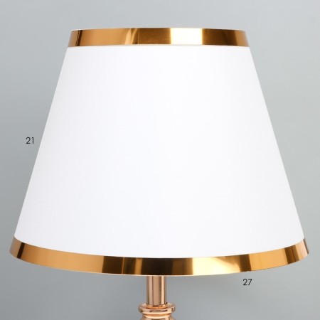 Glykeria table lamp E27 40W white-gold 25x25x40 cm-3