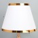 Glykeria table lamp E27 40W white-gold 25x25x40 cm