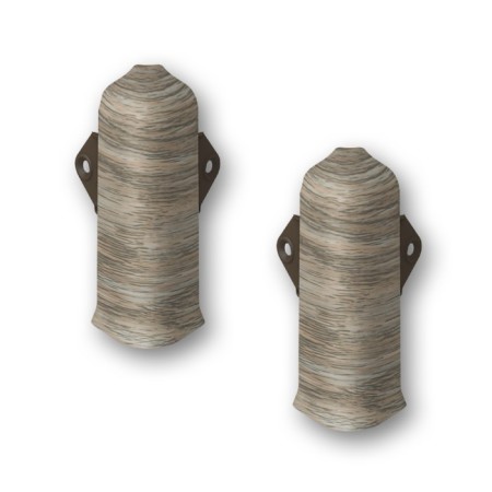 The angle external lexide 80mm with fasteners of the snow oak (2pcs/blister)