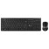 Keyboard + Mouse Rickle 250m Clab: Black Mouse: Black USB Wireless Slim (997834)