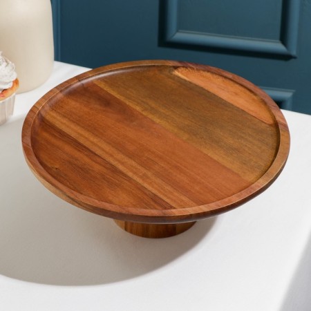 Tropics cake stand, d = 25 cm, acacia-1