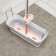 Folding harvesting bucket, 63 × 25 × 20 cm (bottom 53 × 17 cm), color gray color