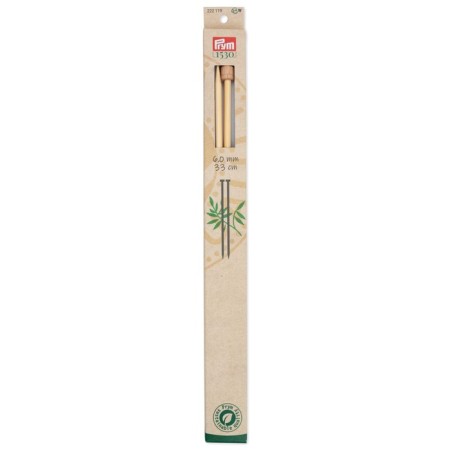 Sleeps are straight, bamboo, 6.0 mm/33cm, 2 pcs