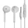 R-2 headphones, wired, inserts, microphone, 1 m, jack 3.5 mm, white