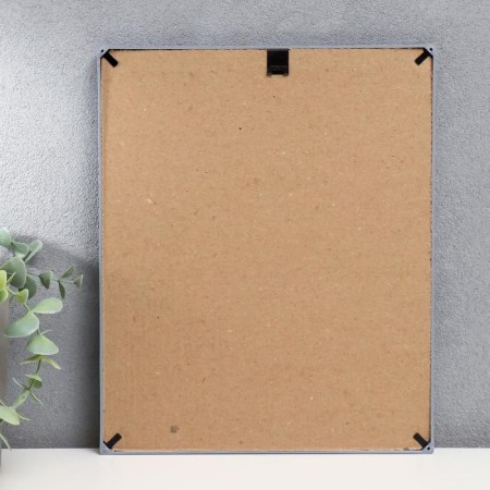 Photo frame plastic L-4 20x25 cm, silver. Met.-3