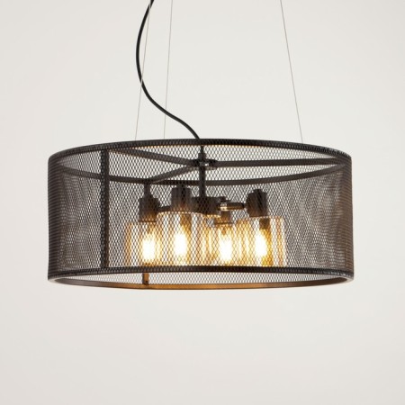 Suspended Citilux “Robin” CL535245, 50x50x120 cm, 4x60W, E14, brown color-5