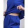 Women's suit with shorts, size 48, cornflower color