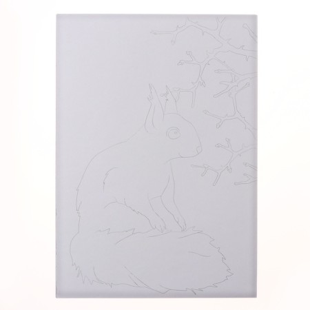 A4 watercolor paper, 10 sheets "Animals", 180 g/m2, in the folder-1