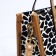 Bag Female Tout with zipper, white/black color