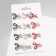 Brooch "Scissors" Workshops, Mini, Mix color in gold (indivisible packing 12 pcs., Price per pcs.)