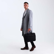 Male bag, black color