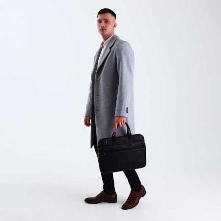 Male bag, black color