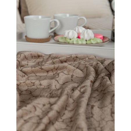 Texrepublic blanket, size 140x200 cm, beige color-7
