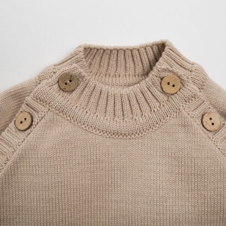 Knitted crumb set "Trendy" height 80-86 cm, beige color-1