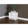 Bedside table Lena-2 500x400x470 white/white gloss