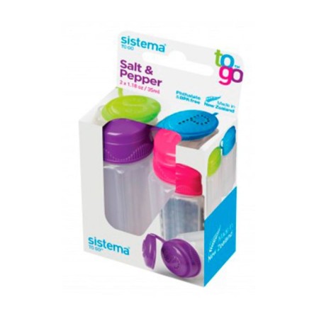 Set of containers for Sistema spices, 35 ml, 2 pcs., Mix color-2