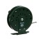 Inertial coil, metal, diameter 7.5 cm, dark green color, 809