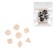 Cubes set for D&D (Dungeons and Dragons, DND) "Game time", Series: D&D, 7 pcs, gold
