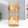 Summary Metal for 1 candle "Golden leaves" cylinder 19x9x9 cm