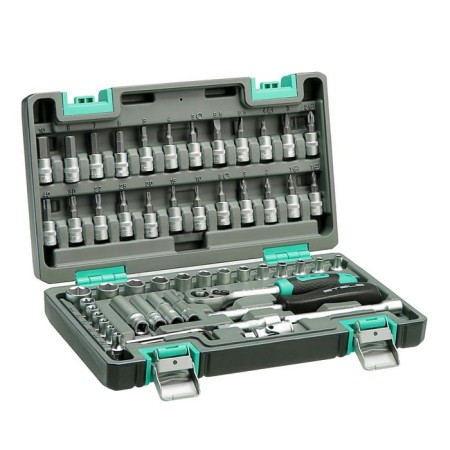 Stels set set, 1/4 ", in a plastic case, 57 items