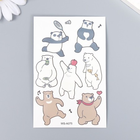 Tattoo on the body color "Bear. Rest" mix 12x7.5 cm-1
