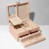 Steam for jewelry "Casket" sliding with a mirror, 22 × 17 × 11.5, pink color